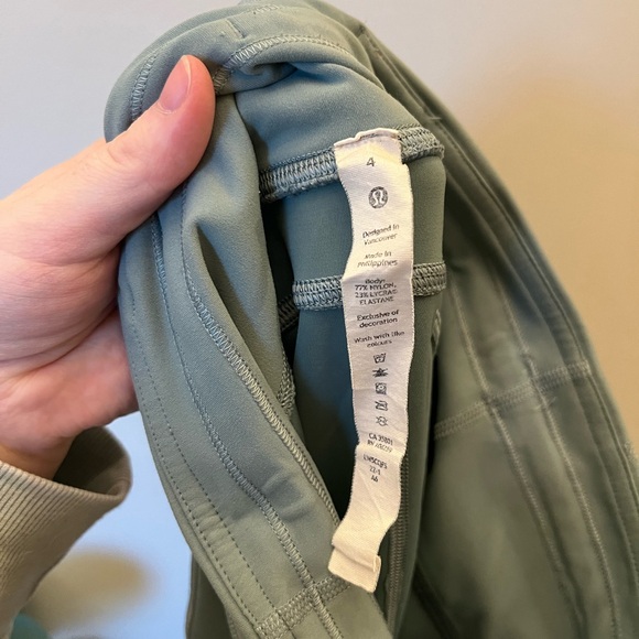 Lululemon Invigorate High-Rise Tight 25" Algae Green 4 - Picture 6 of 6